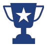 trophy icon for coed adult sports tournaments in San Antonio tx